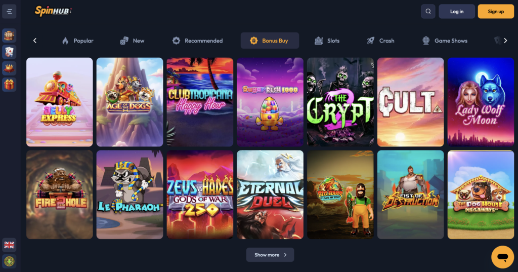 Spinhub bonus buy slots